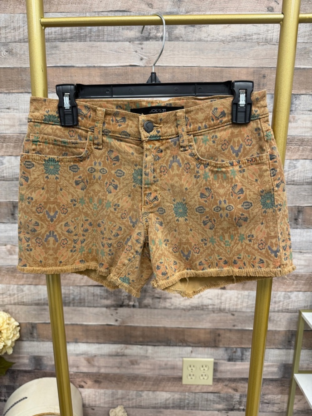 Joes Tan Floral Print Denim 27